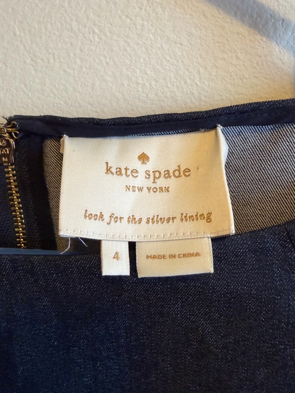 Kate Spade Denim 3/4 Sleeve Dress - Picture 2 of 7